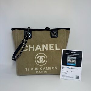 Authentic CHANEL Deauville PM Tote